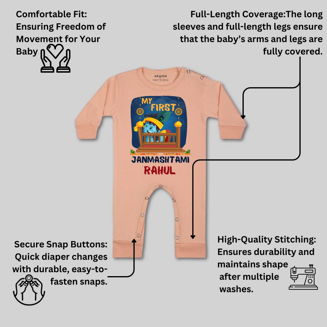 Arvesa My First Janmashtami Baby Boy & Girl Dress