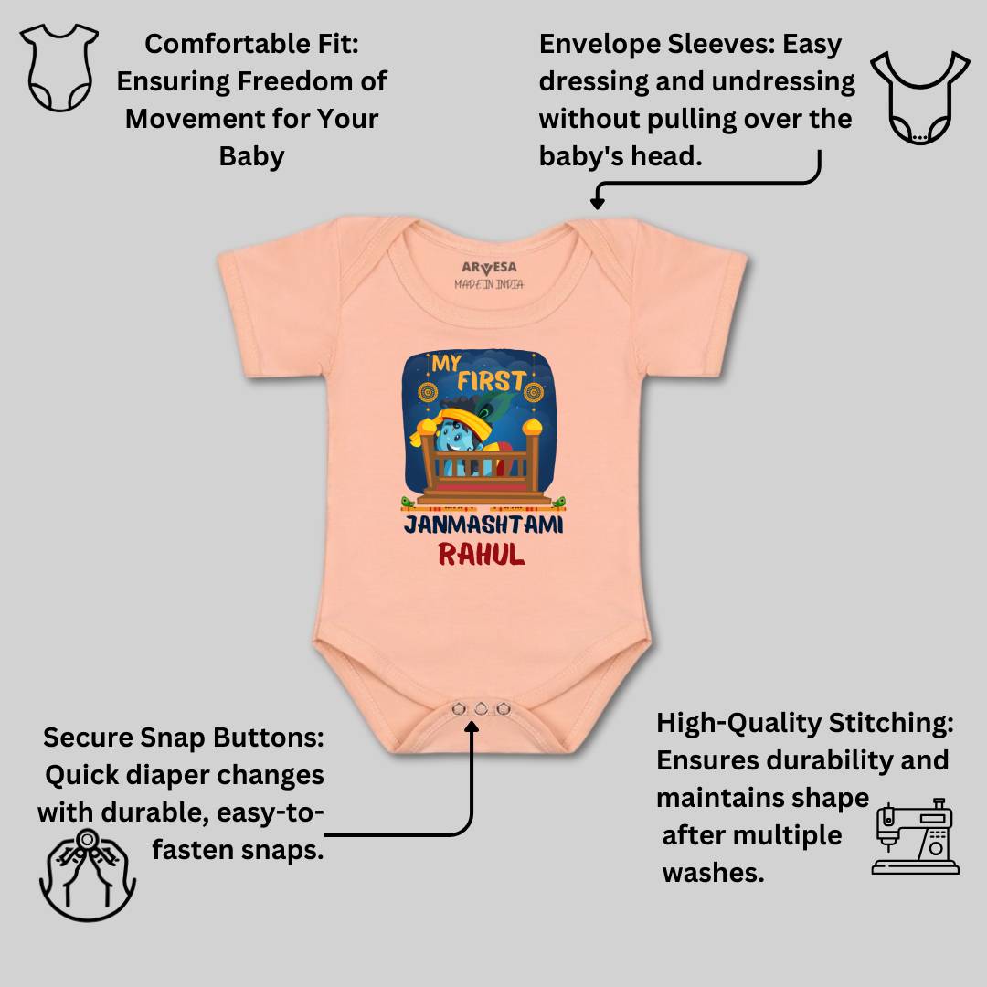 Arvesa My First Janmashtami Baby Boy & Girl Dress