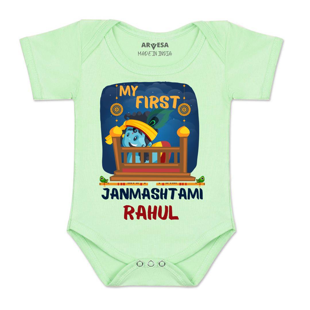 Arvesa My First Janmashtami Baby Boy & Girl Dress
