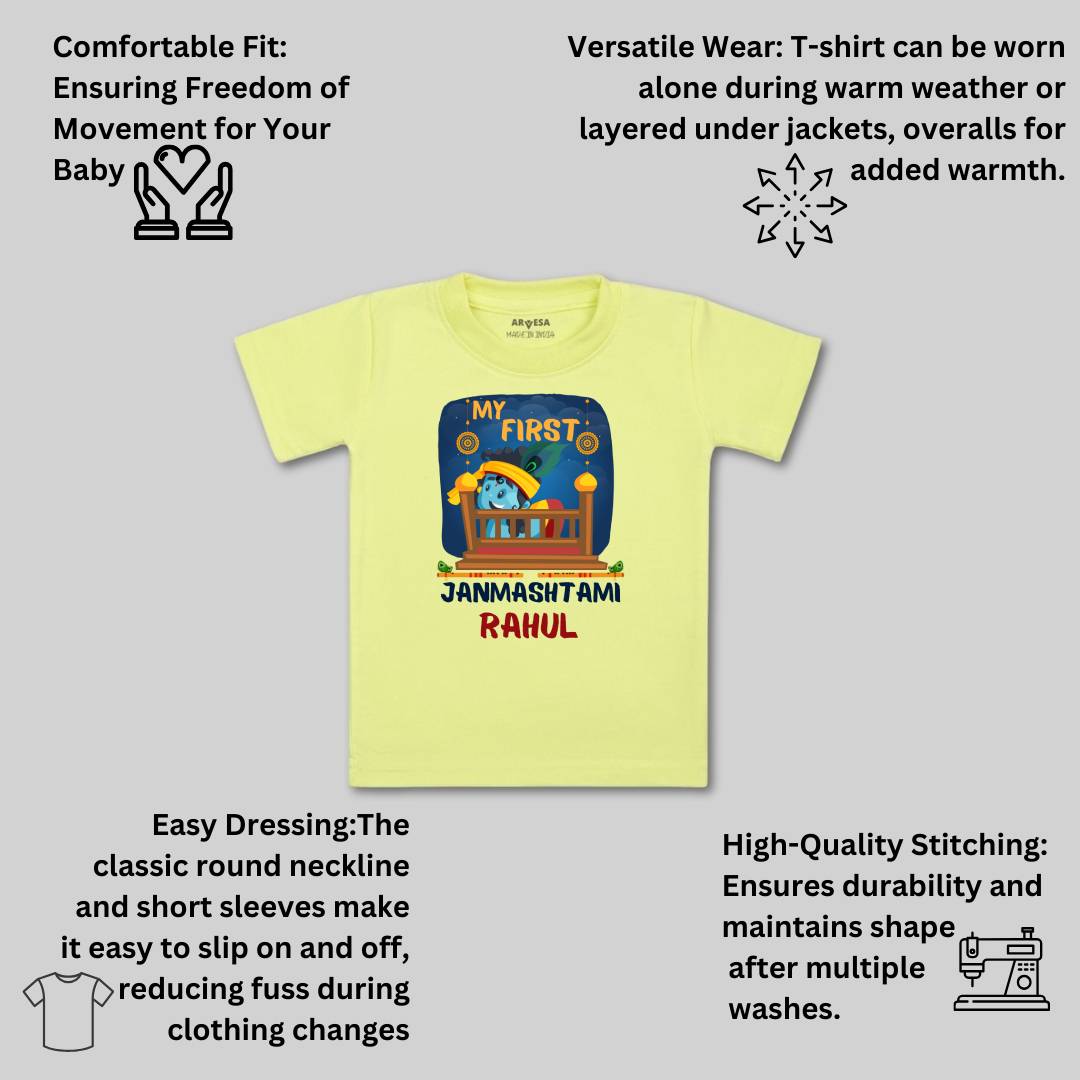 Arvesa My First Janmashtami Baby Boy & Girl Dress