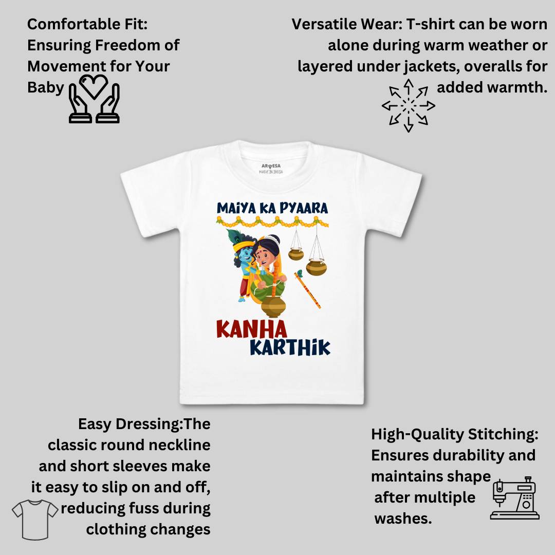 Arvesa My First Janmashtami Baby Boy & Girl Dress