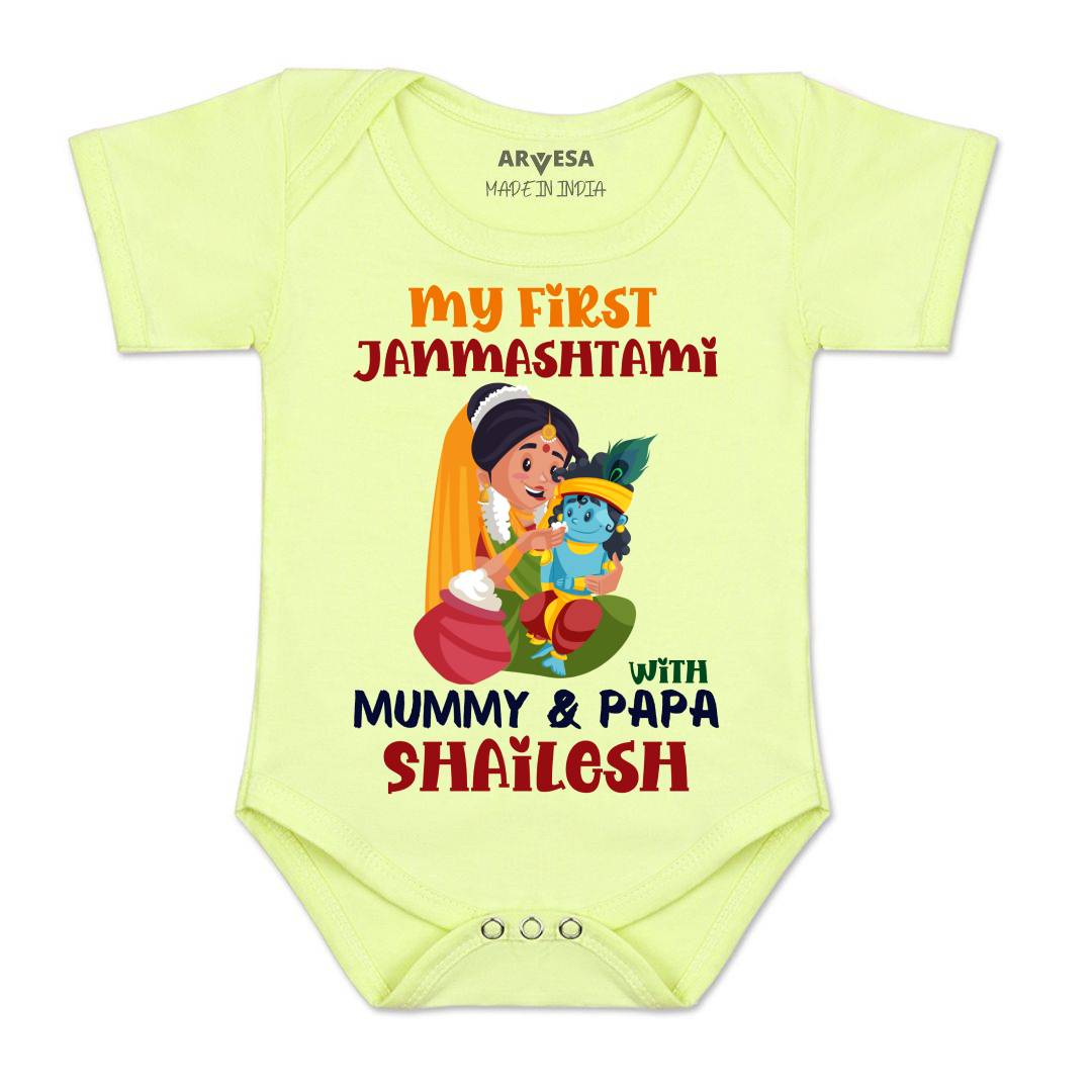 Arvesa My First Janmashtami Baby Boy & Girl Dress
