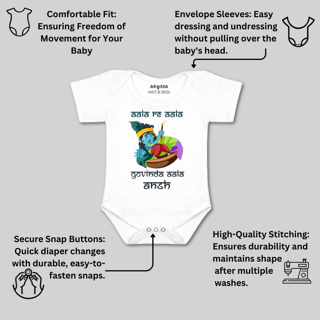 Arvesa My First Janmashtami Baby Boy & Girl Dress