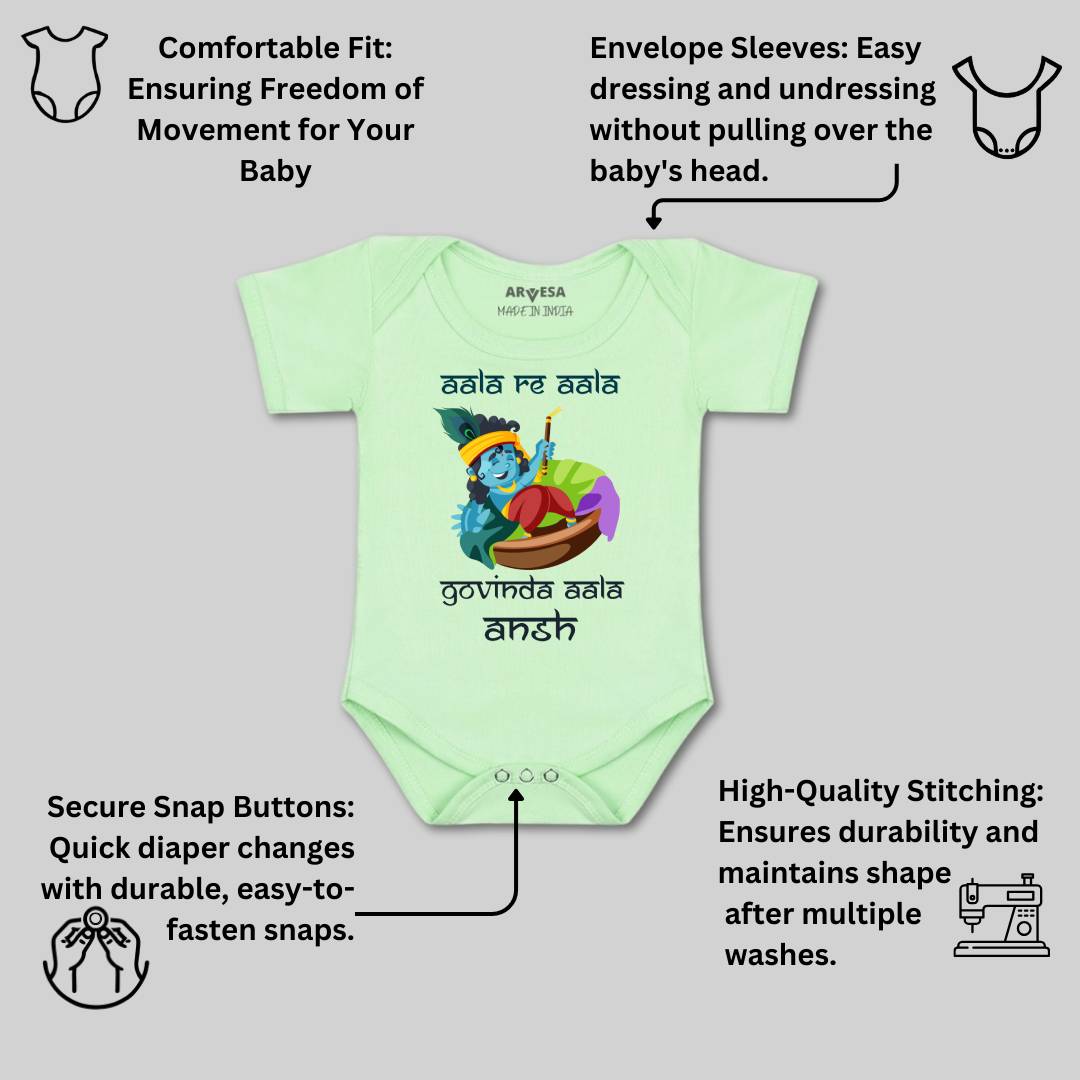 Arvesa My First Janmashtami Baby Boy & Girl Dress