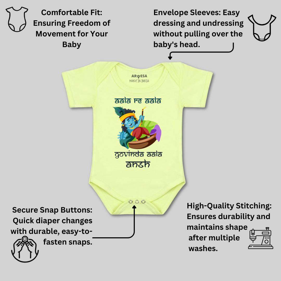 Arvesa My First Janmashtami Baby Boy & Girl Dress