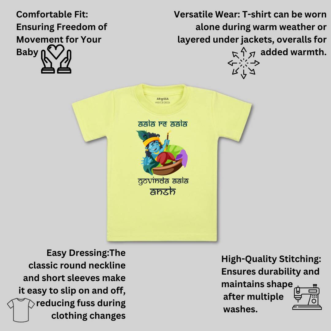 Arvesa My First Janmashtami Baby Boy & Girl Dress