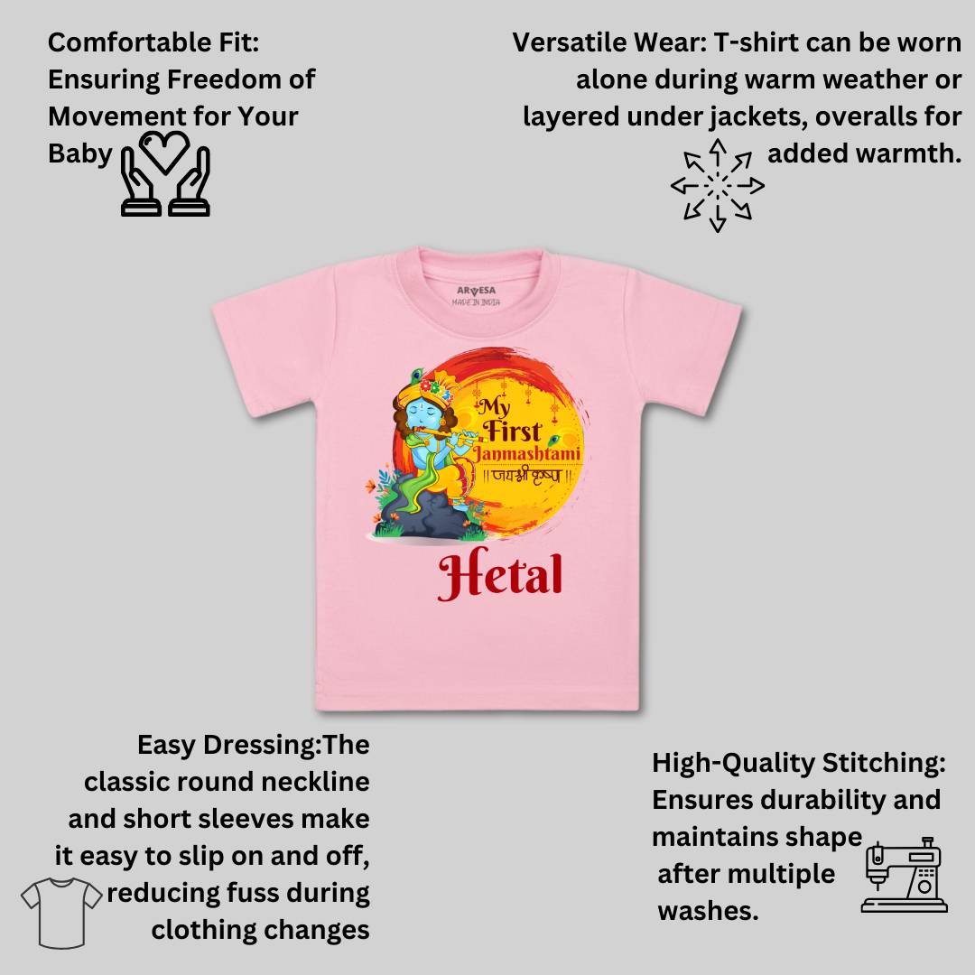 Arvesa My First Janmashtami Baby Boy & Girl Dress