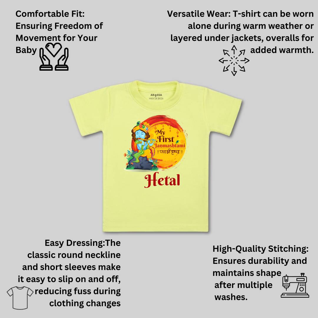 Arvesa My First Janmashtami Baby Boy & Girl Dress