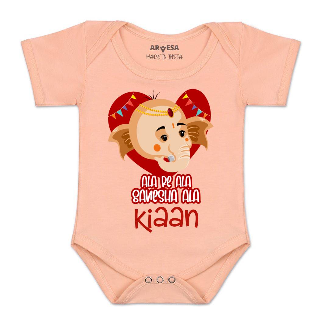 Arvesa My First Ganesh Chaturthi Baby Boy & Girl Dress
