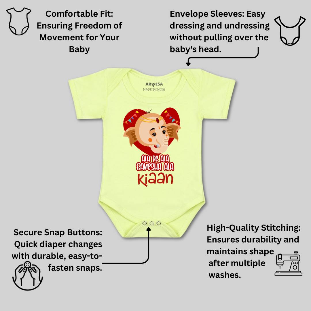 Arvesa My First Ganesh Chaturthi Baby Boy & Girl Dress