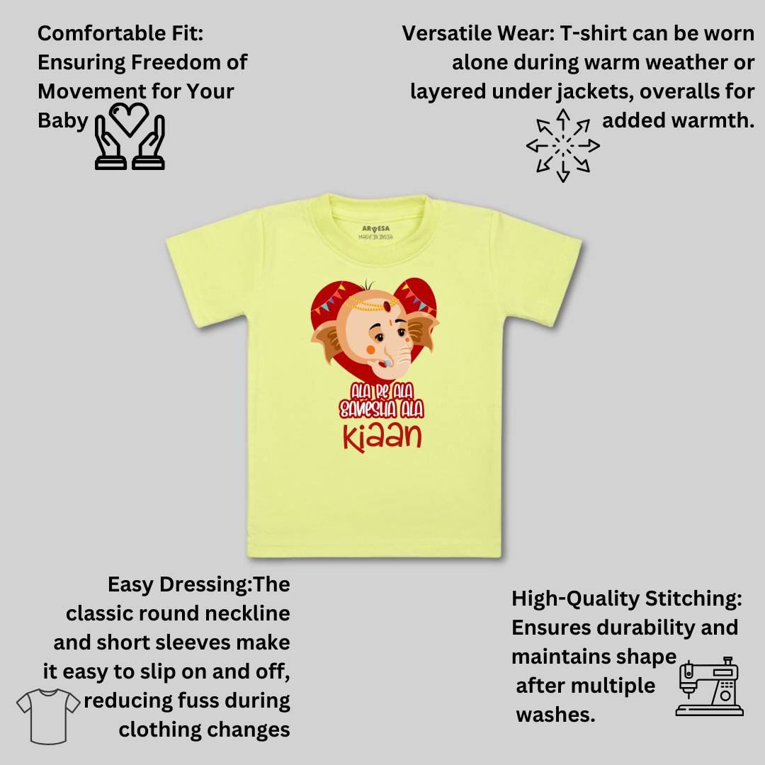 Arvesa My First Ganesh Chaturthi Baby Boy & Girl Dress