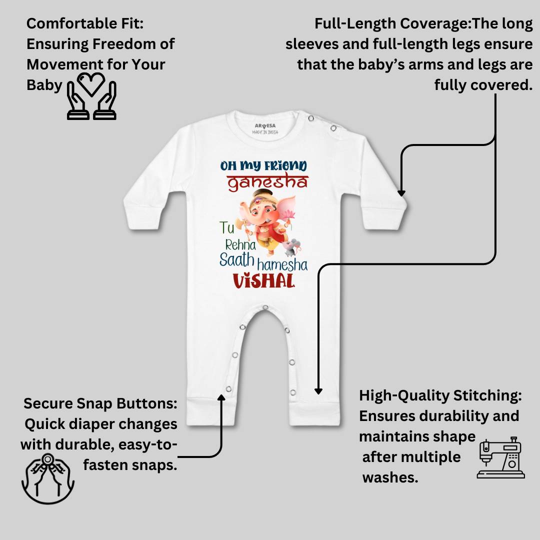 Arvesa My First Ganesh Chaturthi Baby Boy & Girl Dress