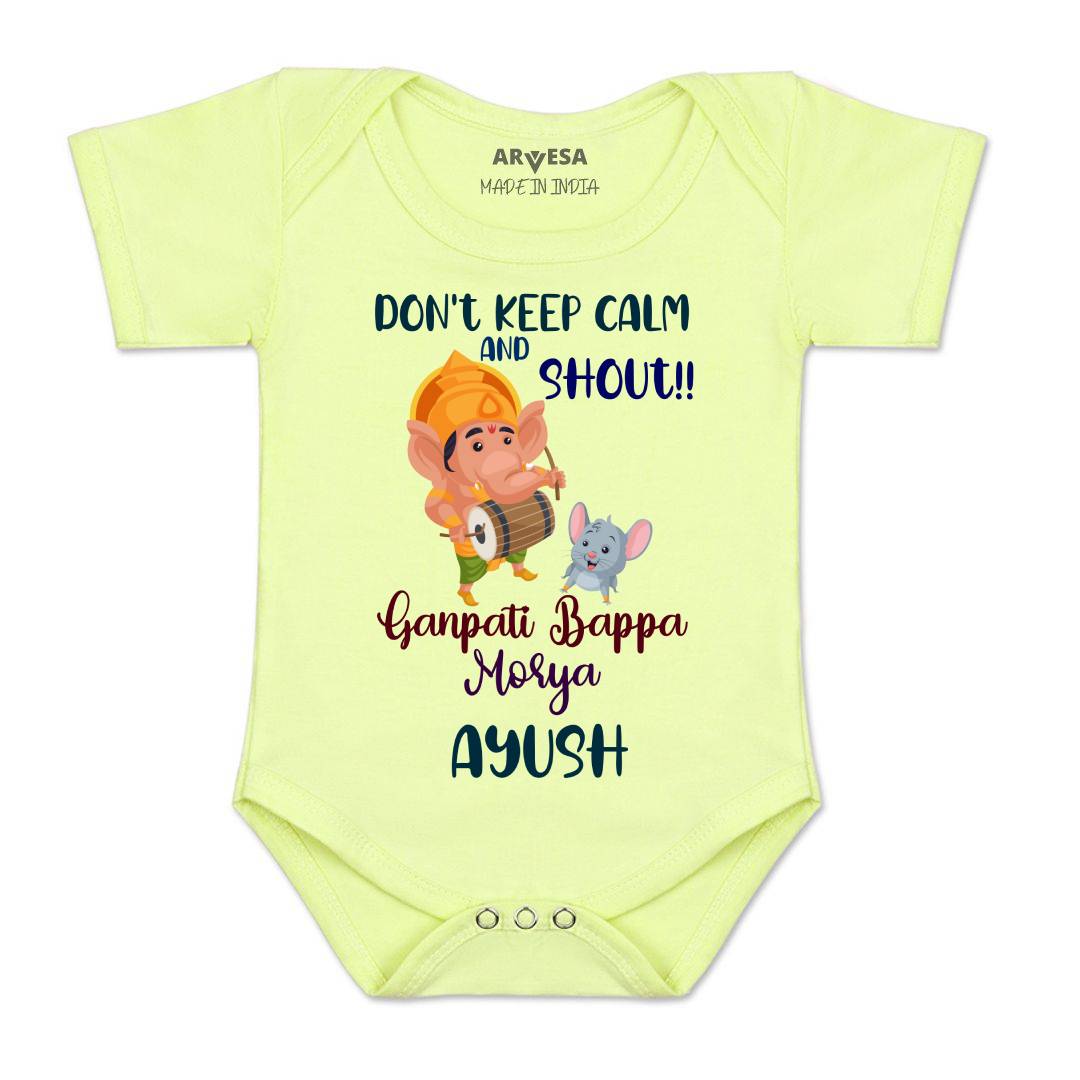 Arvesa My First Ganesh Chaturthi Baby Boy & Girl Dress