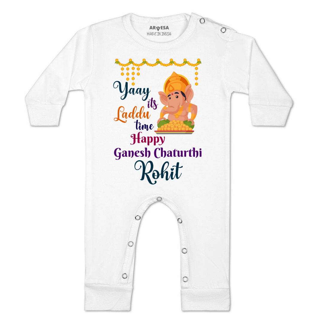 Arvesa My First Ganesh Chaturthi Baby Boy & Girl Dress