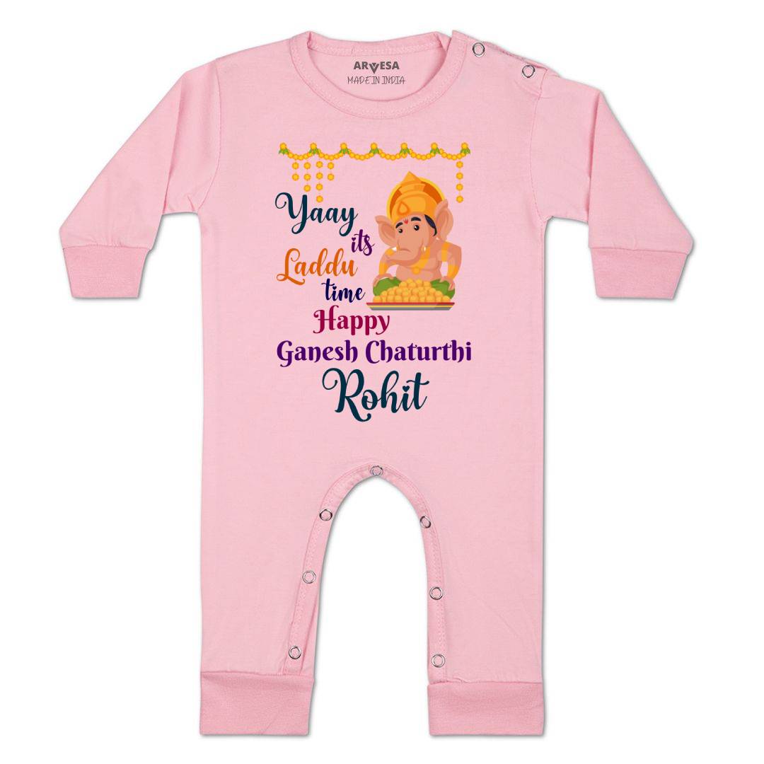 Arvesa My First Ganesh Chaturthi Baby Boy & Girl Dress