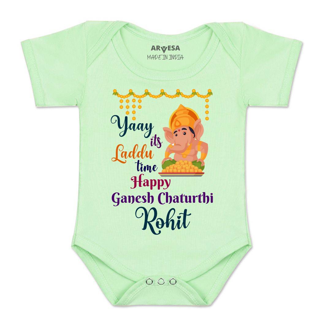 Arvesa My First Ganesh Chaturthi Baby Boy & Girl Dress