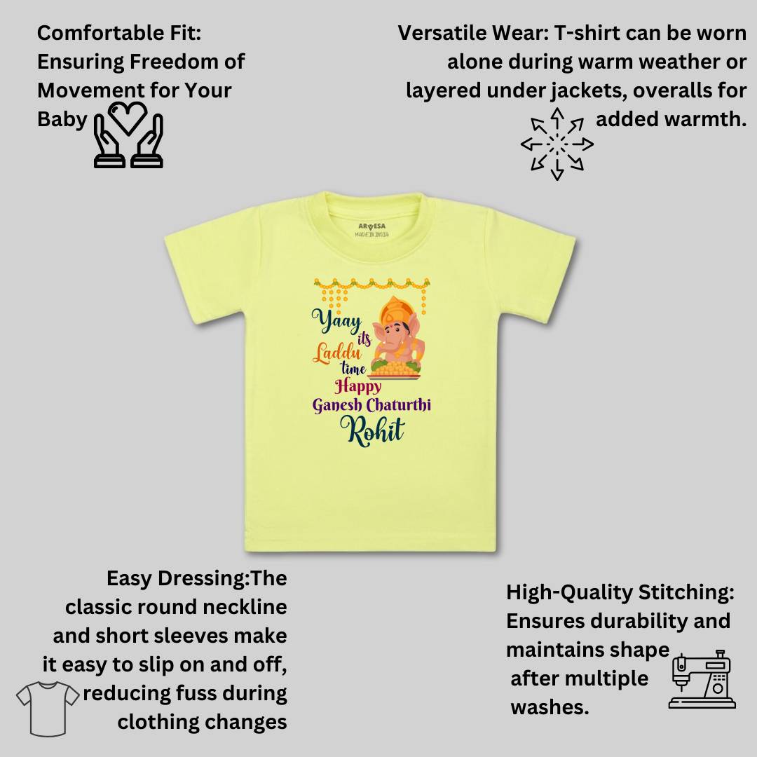 Arvesa My First Ganesh Chaturthi Baby Boy & Girl Dress