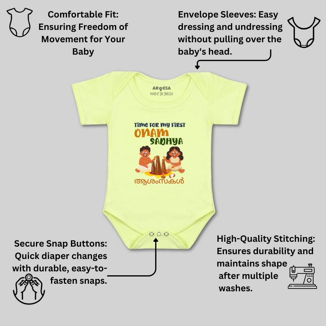 Arvesa Design-1058 Onam My First Baby Boy and Baby Girl Dress .