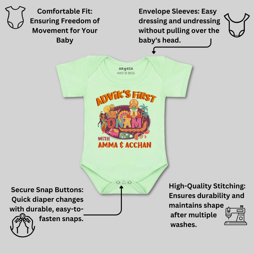 Arvesa My First Onam Baby Boy & Girl Dress