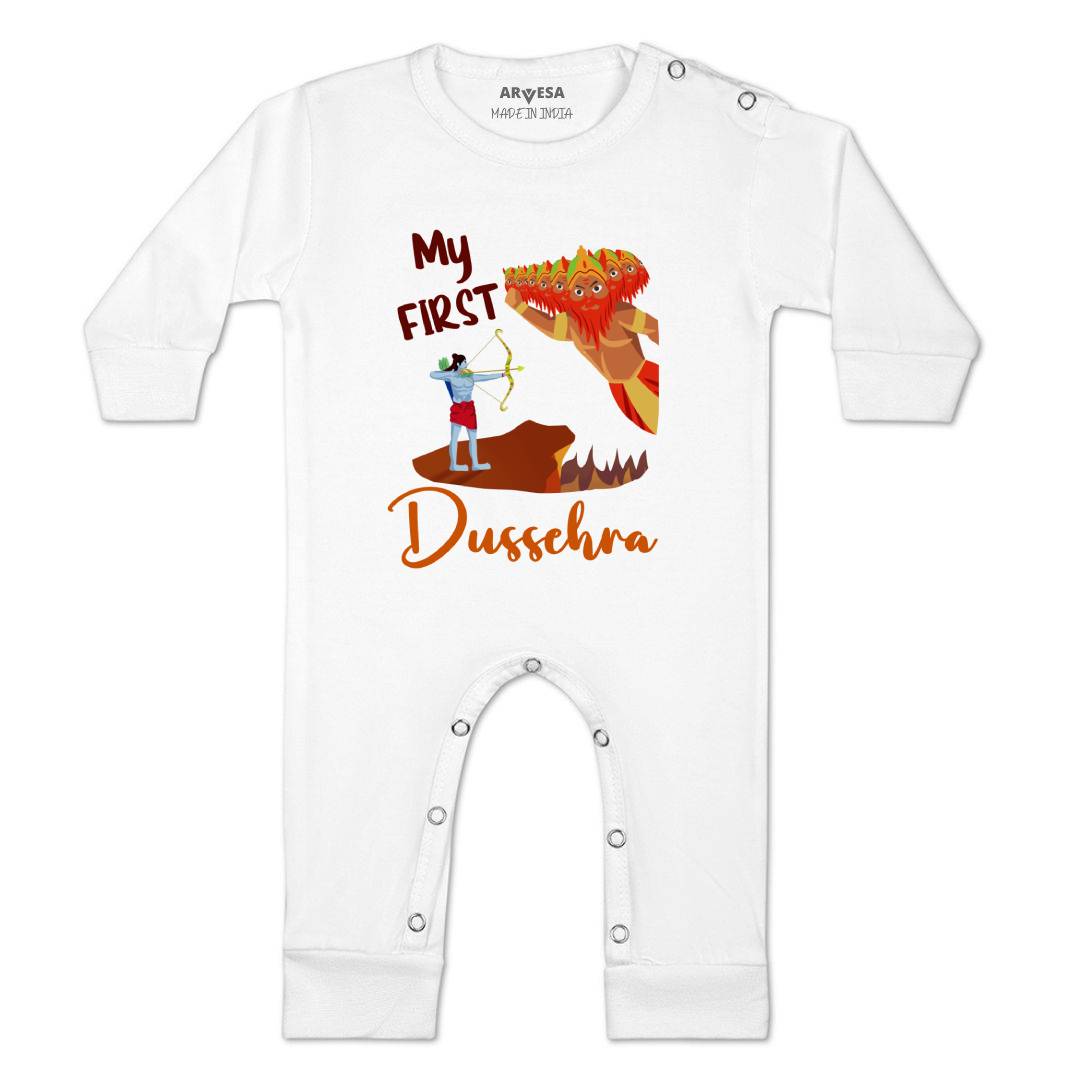 Arvesa Design-1081 Dussehra Navratri Durga My First Baby Boy and Baby Girl Dress .