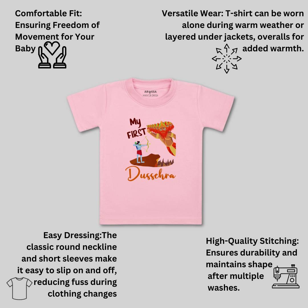 Arvesa Design-1081 Dussehra Navratri Durga My First Baby Boy and Baby Girl Dress .