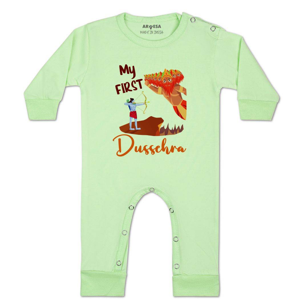 Arvesa Design-1081 Dussehra Navratri Durga My First Baby Boy and Baby Girl Dress .
