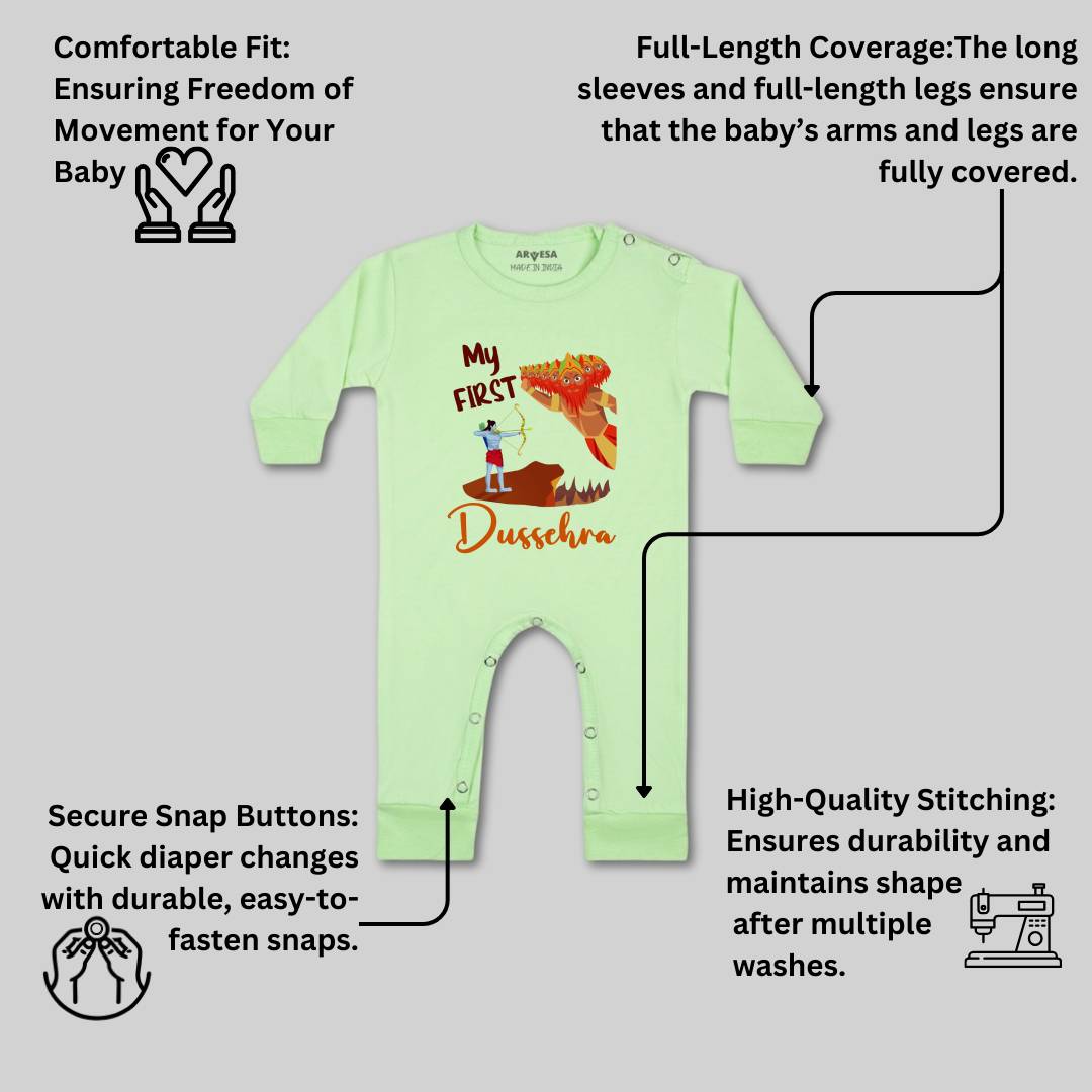 Arvesa Design-1081 Dussehra Navratri Durga My First Baby Boy and Baby Girl Dress .