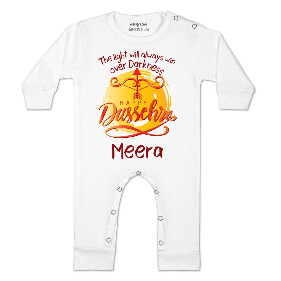 Arvesa Happy Dussehra Baby Boy & Girl Dress