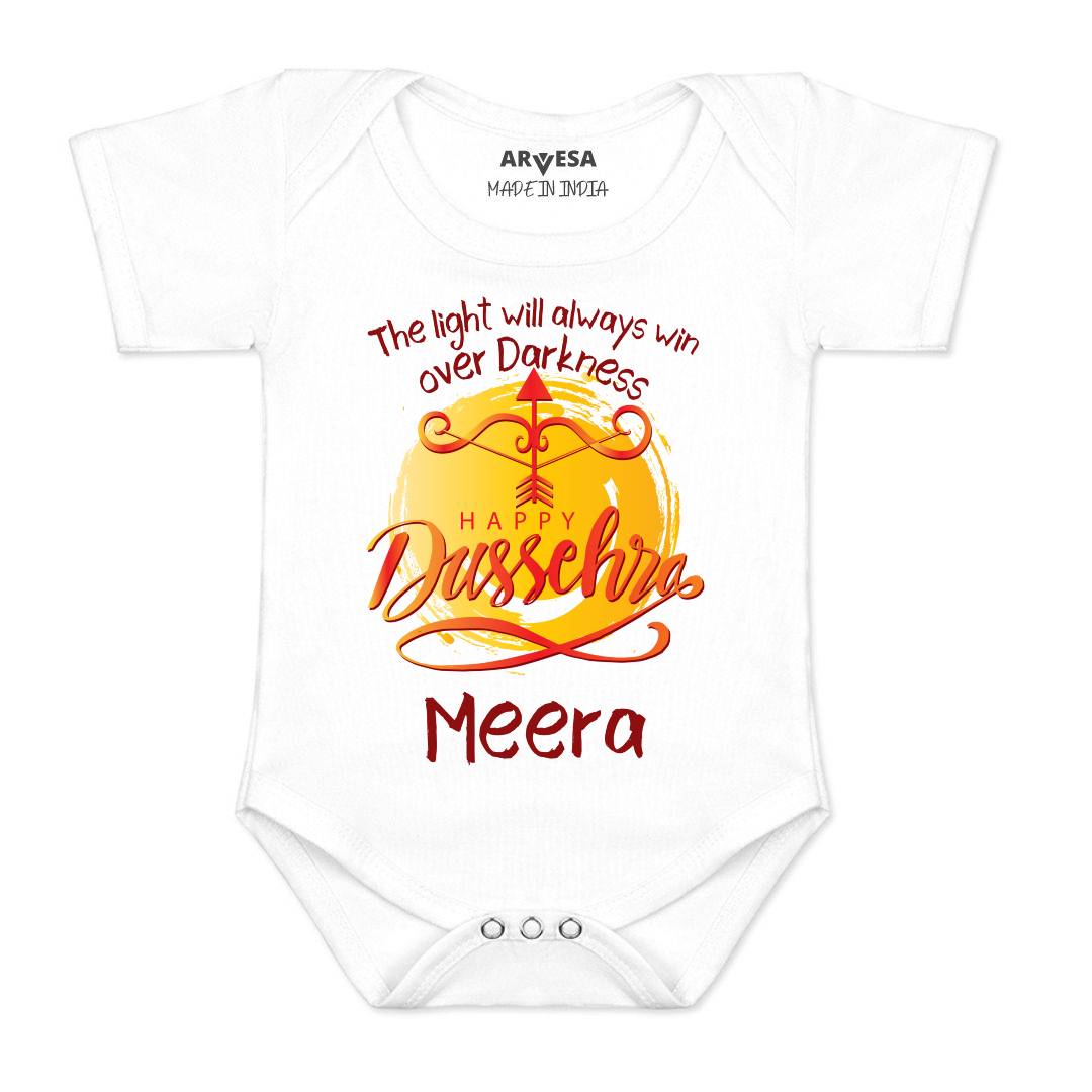 Arvesa Happy Dussehra Baby Boy & Girl Dress