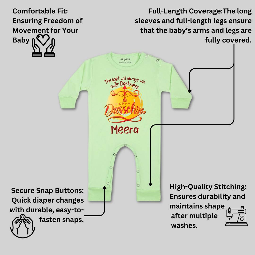 Arvesa Happy Dussehra Baby Boy & Girl Dress