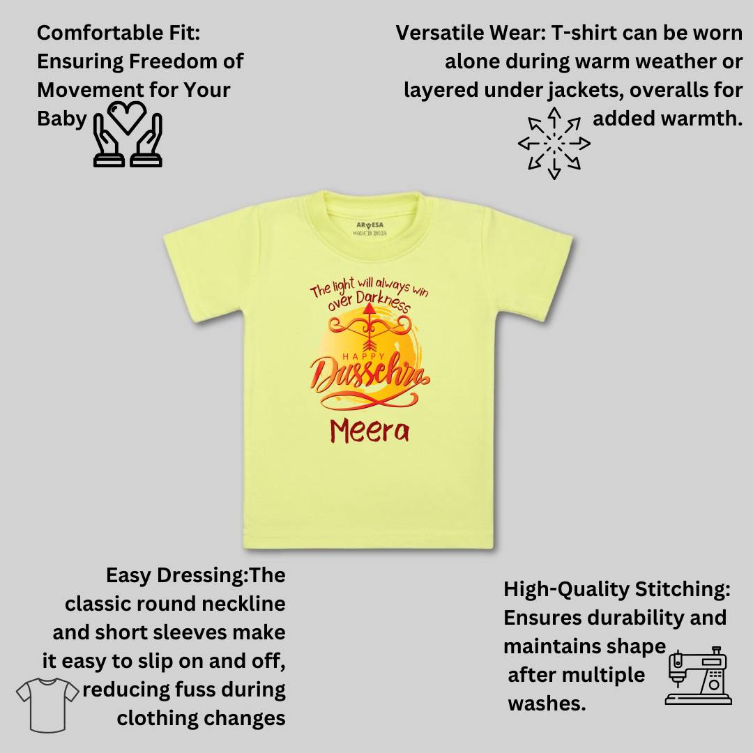 Arvesa Happy Dussehra Baby Boy & Girl Dress