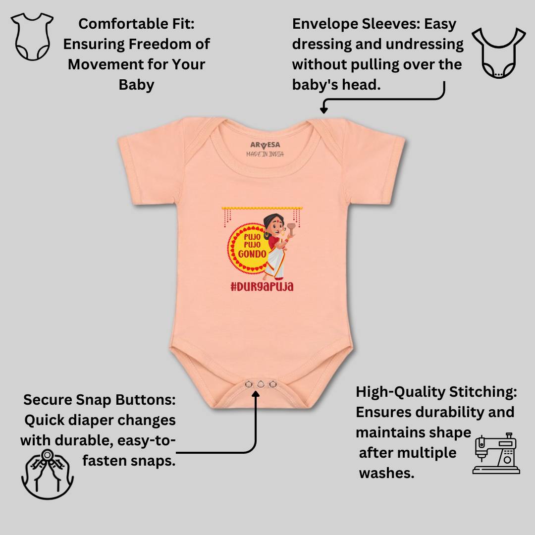 Arvesa Design-1093 Dussehra Navratri Durga My First Baby Boy and Baby Girl Dress .