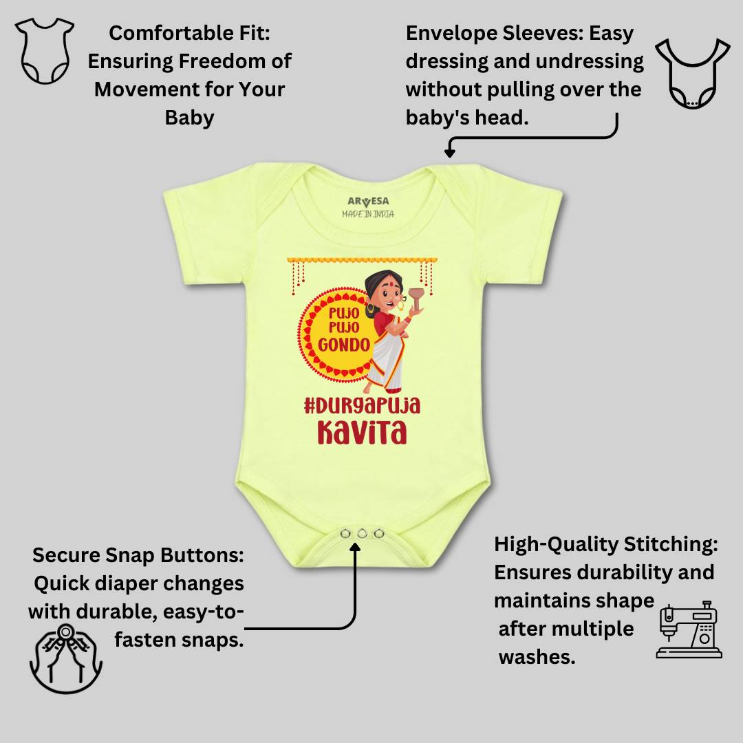 Arvesa My First Durga Puja Baby Boy & Girl Dress