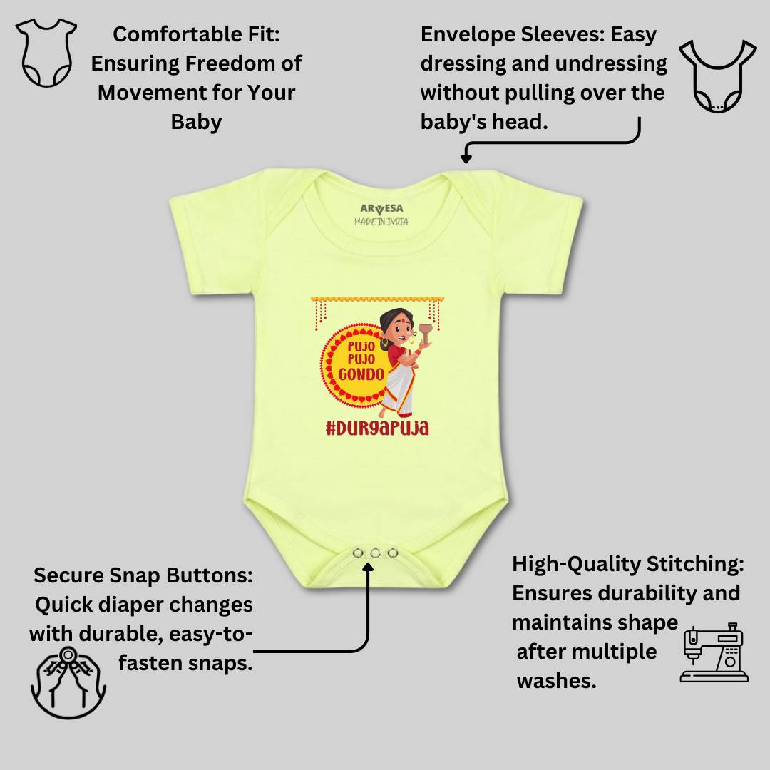 Arvesa Design-1093 Dussehra Navratri Durga My First Baby Boy and Baby Girl Dress .