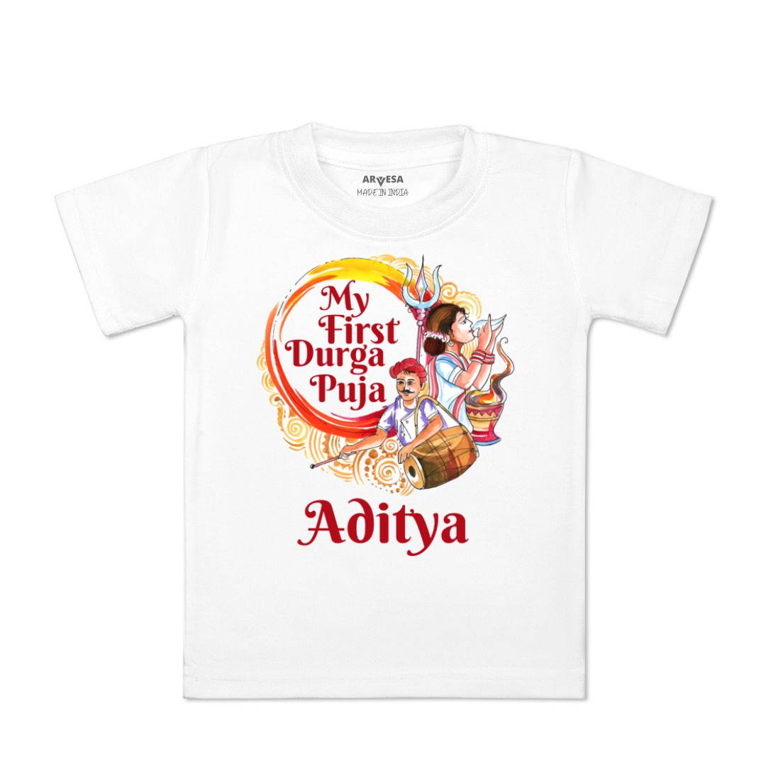 Arvesa My First Durga Puja Baby Boy & Girl Dress