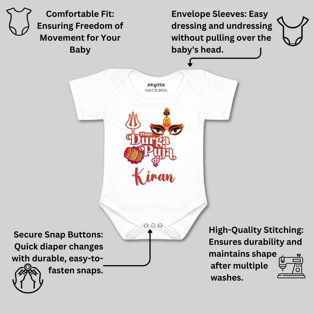 Arvesa Happy Durga Puja Baby Boy & Girl Dress