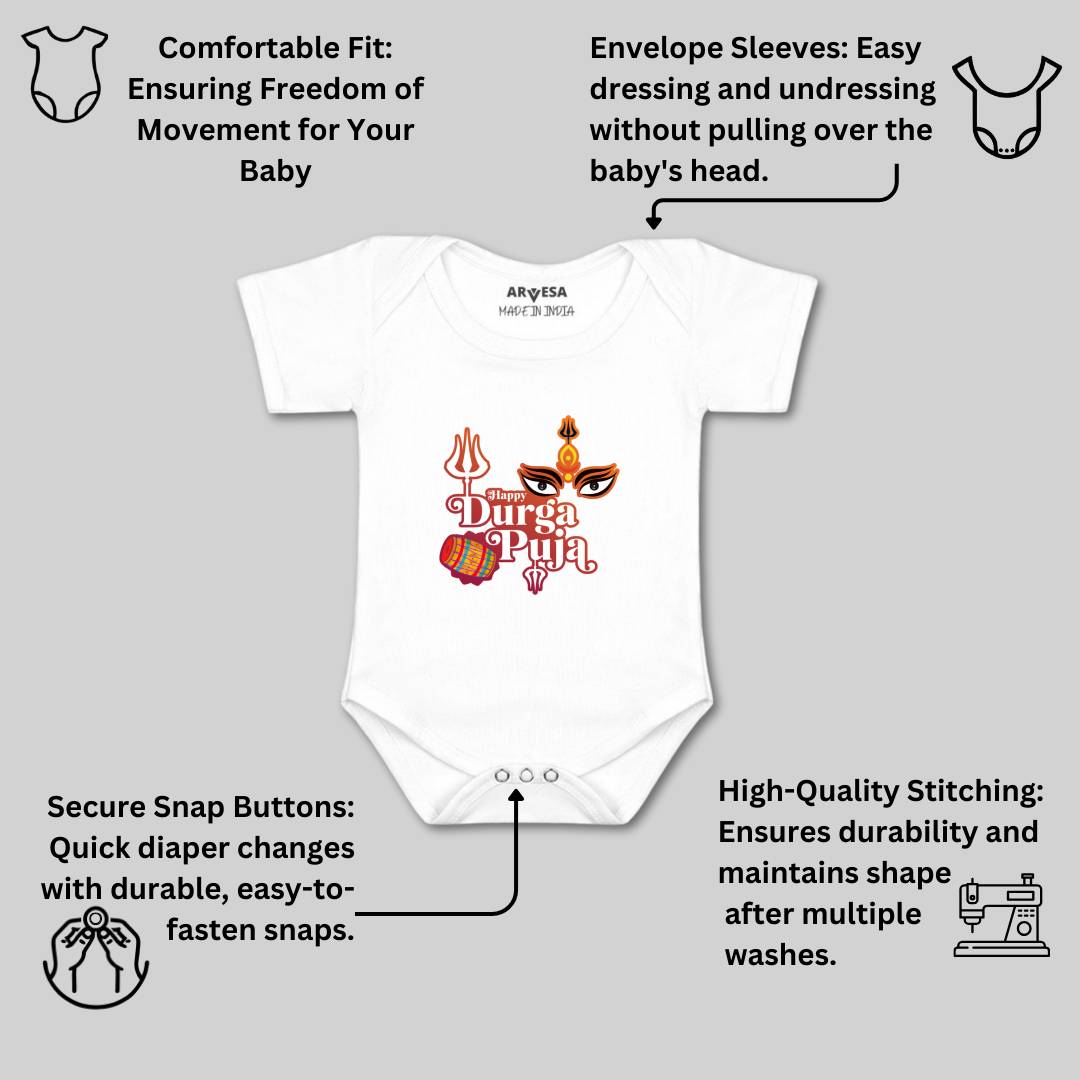 Arvesa Design-1099 Dussehra Navratri Durga My First Baby Boy and Baby Girl Dress .