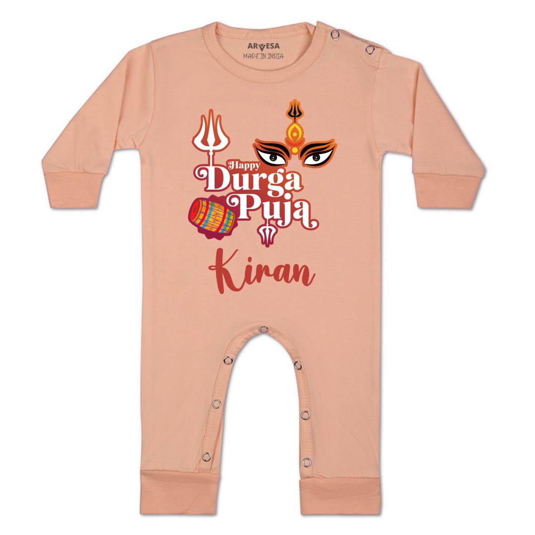 Arvesa Happy Durga Puja Baby Boy & Girl Dress