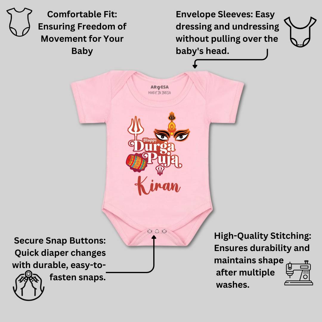 Arvesa Happy Durga Puja Baby Boy & Girl Dress