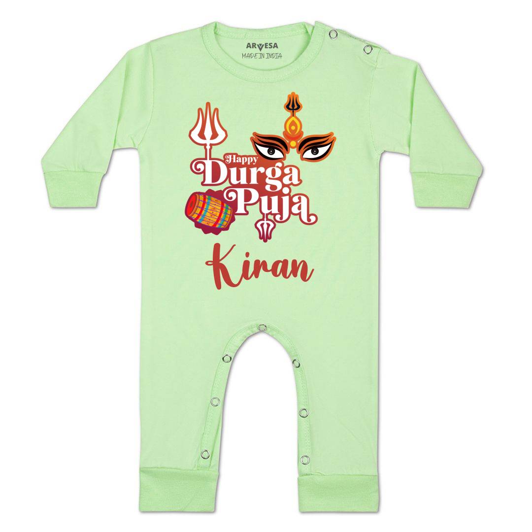 Arvesa Happy Durga Puja Baby Boy & Girl Dress