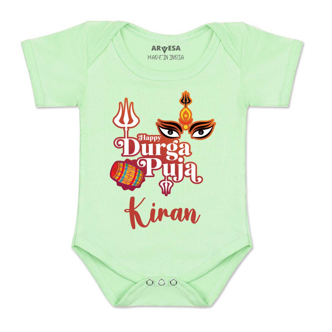 Arvesa Happy Durga Puja Baby Boy & Girl Dress