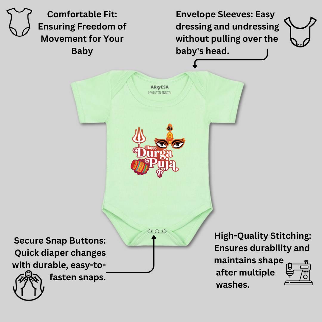 Arvesa Design-1099 Dussehra Navratri Durga My First Baby Boy and Baby Girl Dress .