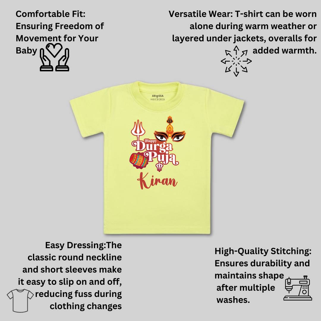 Arvesa Happy Durga Puja Baby Boy & Girl Dress