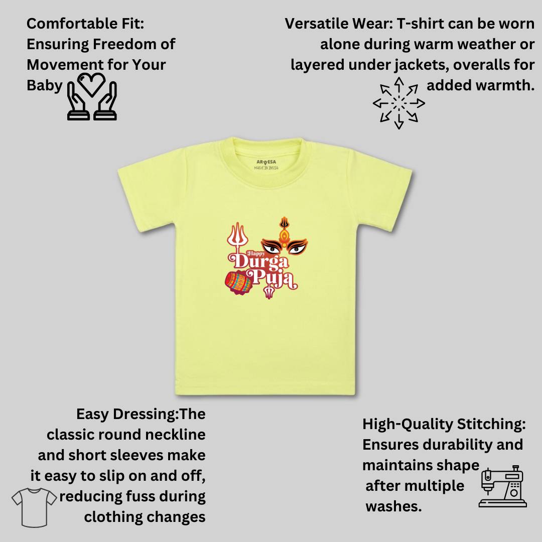 Arvesa Design-1099 Dussehra Navratri Durga My First Baby Boy and Baby Girl Dress .