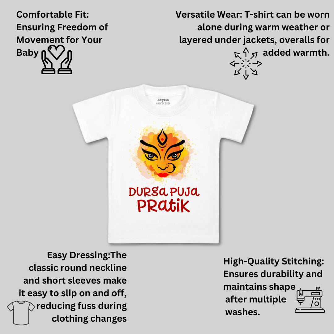 Arvesa Durga Puja Baby Boy & Girl Dress