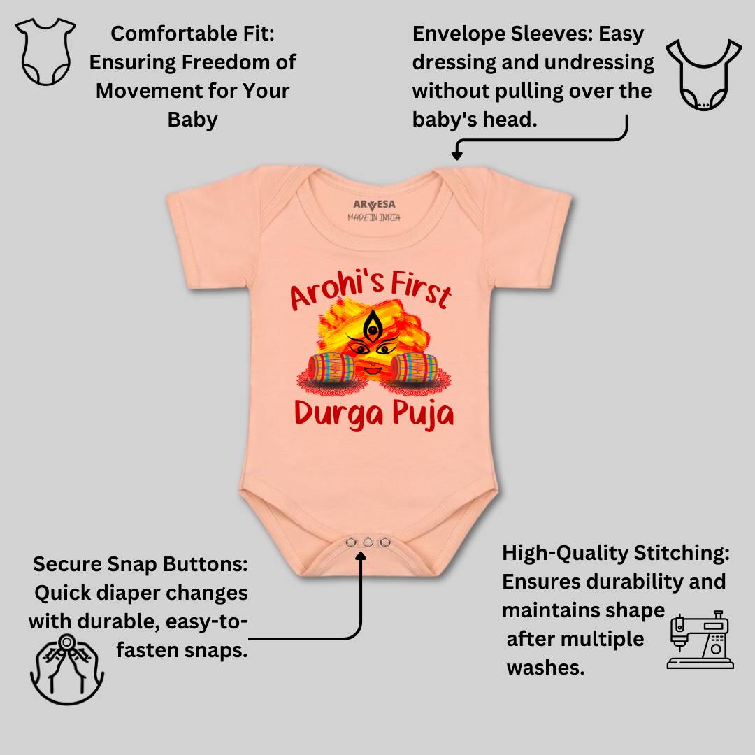 Arvesa My First Durga Puja Baby Boy & Girl Dress