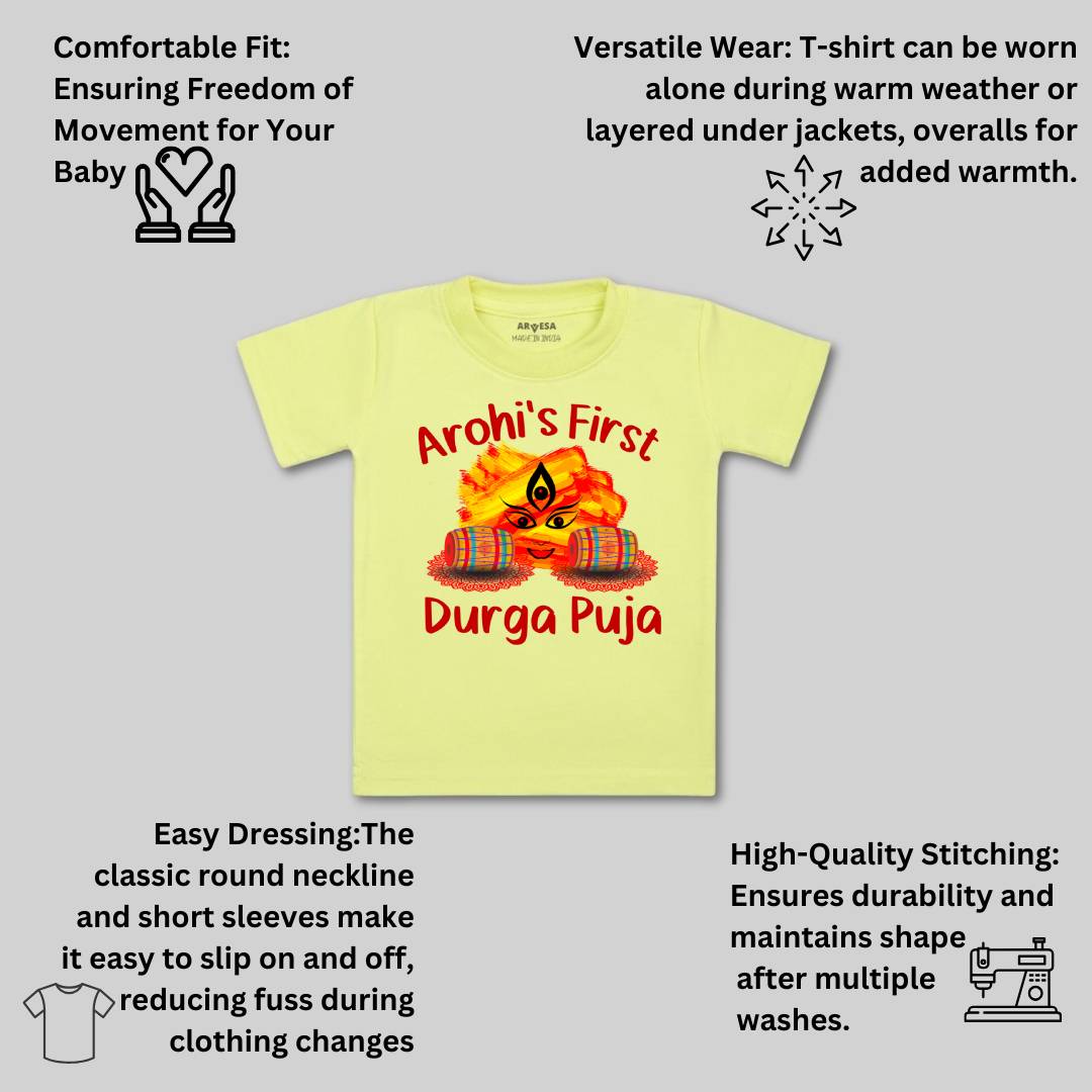 Arvesa My First Durga Puja Baby Boy & Girl Dress