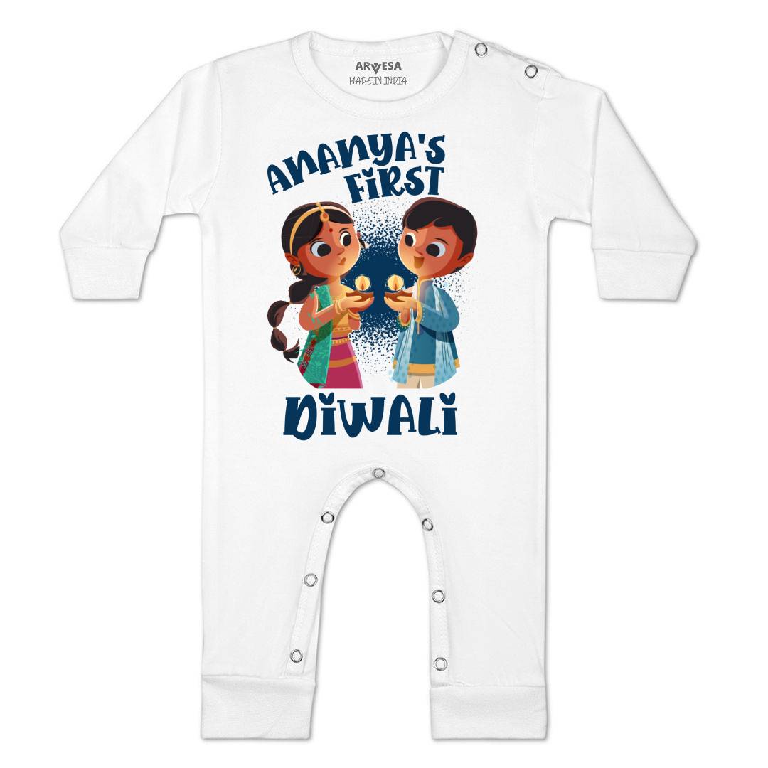 Arvesa My First Diwali Baby Boy & Girl Dress