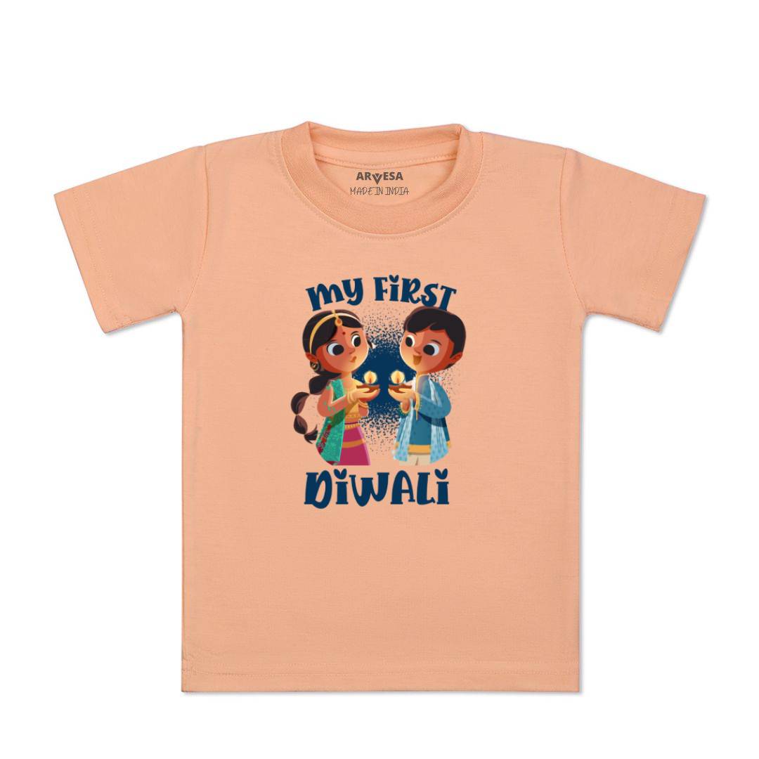 Arvesa Design-1103 Diwali My First Baby Boy and Baby Girl Dress .