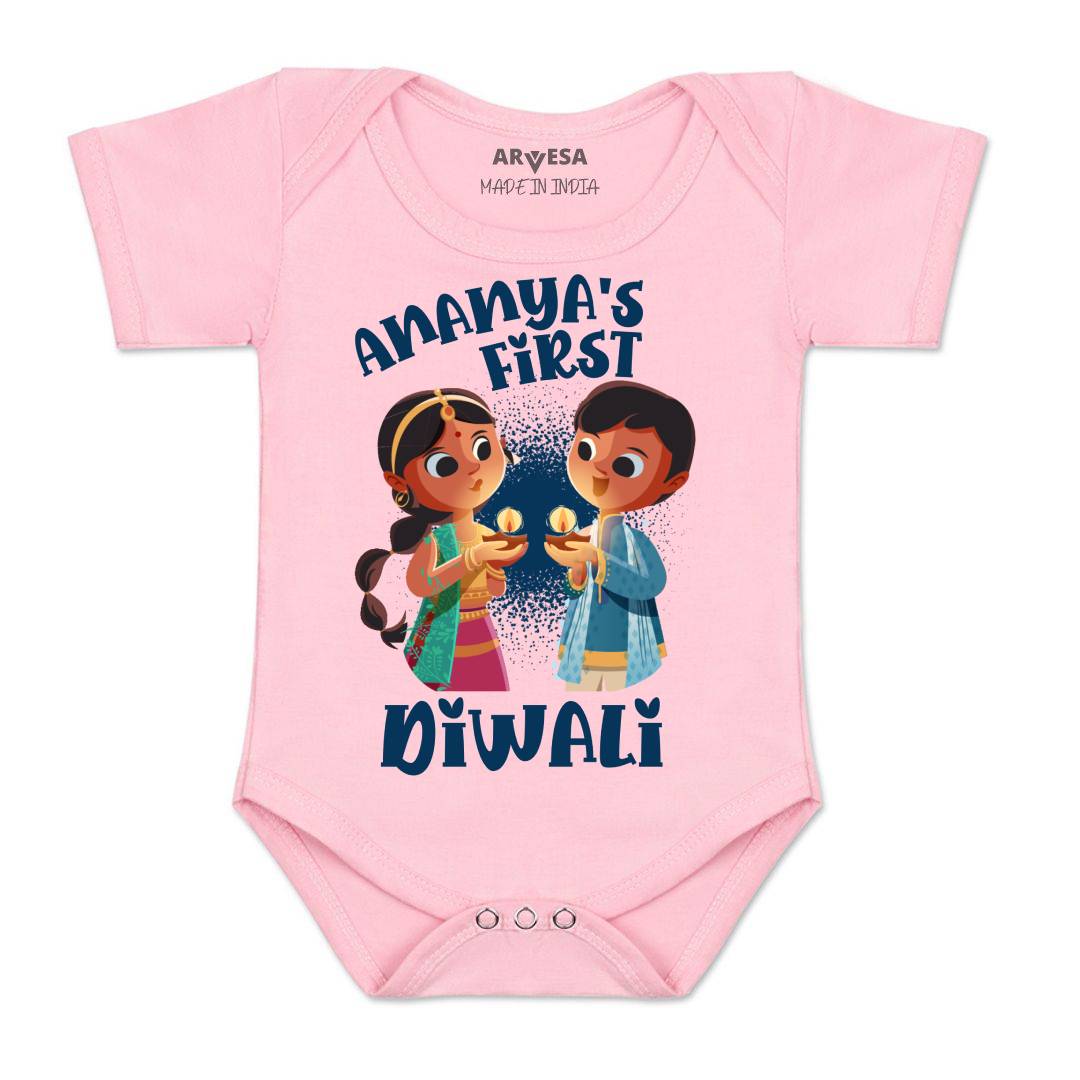 Arvesa My First Diwali Baby Boy & Girl Dress